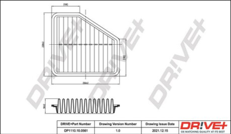 Воздушный фильтр Dr!ve+ DP1110100561 (фото 1)