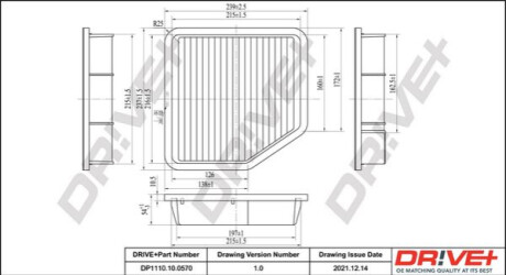 Повітряний фільтр Dr!ve+ DP1110100570 (фото 1)