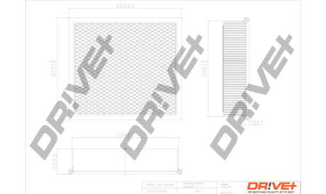 Воздушный фильтр Dr!ve+ DP1110100571