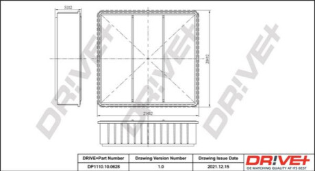 Повітряний фільтр Dr!ve+ DP1110100628 (фото 1)