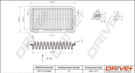 Повітряний фільтр Dr!ve+ DP1110100632 (фото 1)
