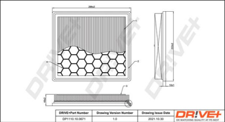 Повітряний фільтр Dr!ve+ DP1110100671 (фото 1)