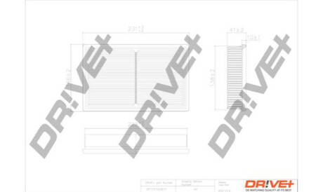 Воздушный фильтр Dr!ve+ DP1110100677