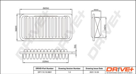 Повітряний фільтр Dr!ve+ DP1110100681
