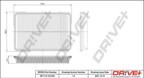 Повітряний фільтр Dr!ve+ DP1110100704 (фото 1)