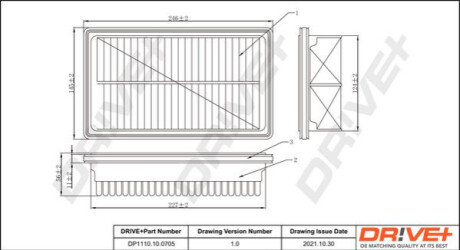 Повітряний фільтр Dr!ve+ DP1110100705 (фото 1)