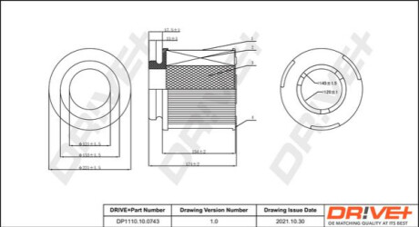 Повітряний фільтр Dr!ve+ DP1110100743 (фото 1)