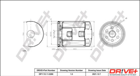 Масляный фильтр Dr!ve+ DP1110110290 (фото 1)