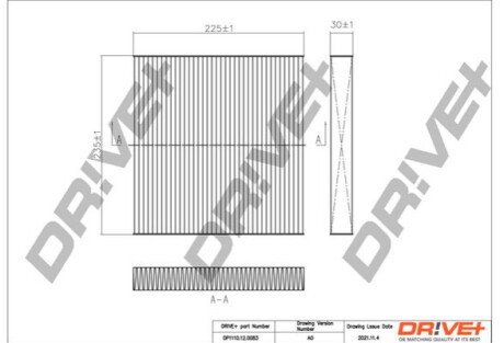 Фільтр, повітря у салоні Dr!ve+ DP1110120083