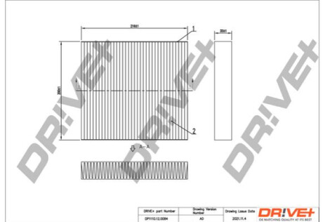 Фільтр, повітря у салоні Dr!ve+ DP1110120084