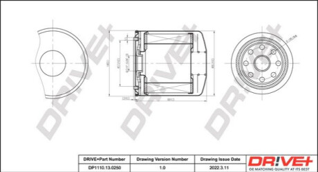 Фільтр паливний Nissan Patrol 3.2D/Toyota Cruiser 4.0D 82-91 Dr!ve+ DP1110130250