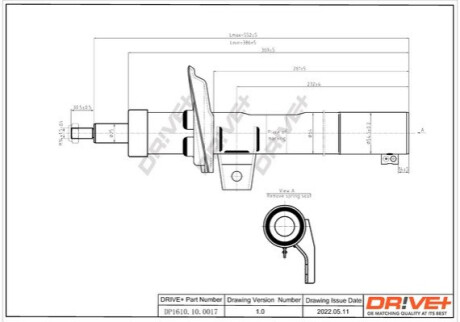 Амортизатор (передній) VW Caddy 03- (D 55) Dr!ve+ DP1610100017 (фото 1)