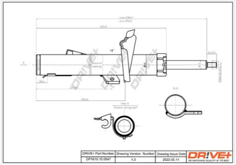 Амортизатор (передній) Ford C-Max/ Focus 04- (L) Dr!ve+ DP1610100047