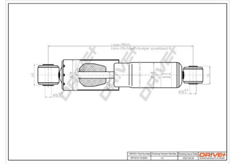 Сайлентблок амортизатора (заднього/верхній) Renault Kangoo 97- (12/32 × 40/40) Dr!ve+ DP1610100093