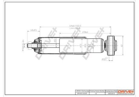 Амортизатор (задній) Citroen C4/Peugeot 3008/308 1.2-2.0D 13- (B4) Dr!ve+ DP1610100107