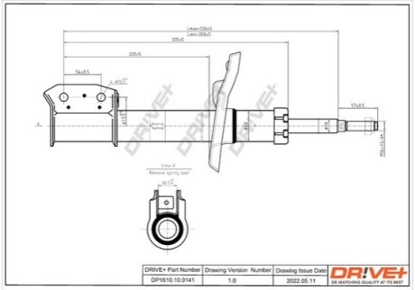 Амортизатор (передній) Renault Dokker/Dacia Dokker 12- Dr!ve+ DP1610100141