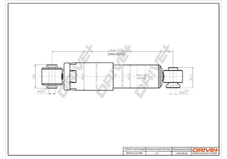 Амортизатор (задній) Hyundai Accent IV/I20/ Kia Rio 10- Dr!ve+ DP1610100196