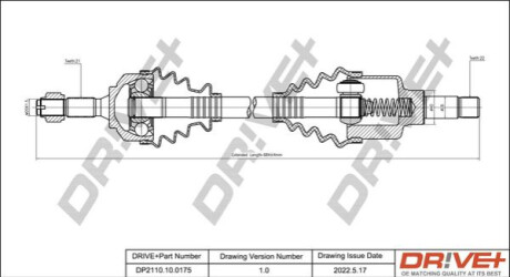 P├ô┼üO┼Ü NAP─śDOWA CITROEN C3 02- LEWA Dr!ve+ DP2110100175