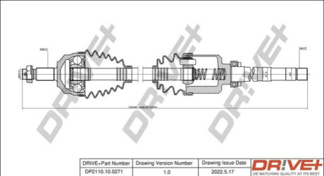 P├ô┼üO┼Ü NAP─śDOWA PEUGEOT 807 06- PRAWA Dr!ve+ DP2110100271