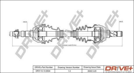 P├ô┼üO┼Ü NAP─śDOWA OPEL ASTRA 04-10 PRAWA Dr!ve+ DP2110100504