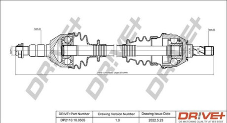 P├ô┼üO┼Ü NAP─śDOWA OPEL ASTRA 04-10 LEWA Dr!ve+ DP2110100505