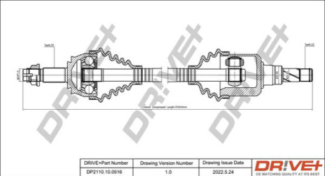 P├ô┼üO┼Ü NAP─śDOWA OPEL CORSA 06-14 PRAWA Dr!ve+ DP2110100516