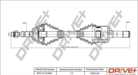 P├ô┼üO┼Ü NAP─śDOWA OPEL ASTRA 2.2DTI 02-04 / M/ /PRZ/ LEWA Dr!ve+ DP2110100520