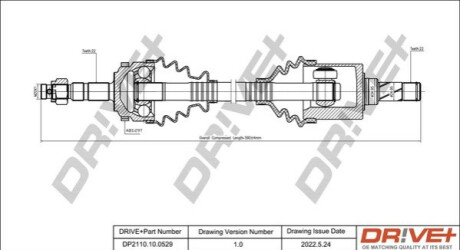 P├ô┼üO┼Ü NAP─śDOWA OPEL MERIVA 03-10 LEWA Dr!ve+ DP2110100529