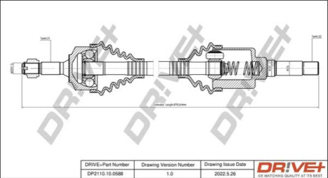 P├ô┼üO┼Ü NAP─śDOWA PEUGEOT 207 07-12 PRAWA Dr!ve+ DP2110100588