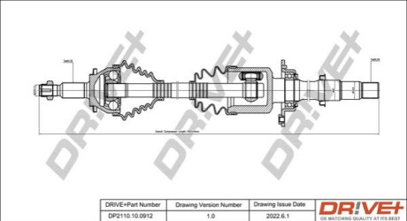 P├ô┼üO┼Ü NAP─śDOWA TOYOTA AVENSIS 08-18 PRAW A Dr!ve+ DP2110100912 (фото 1)