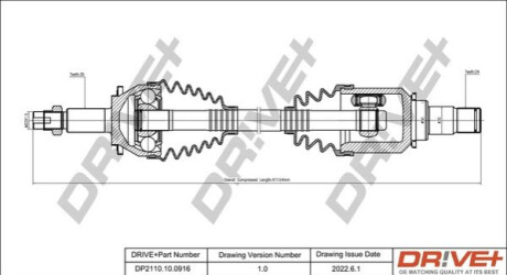 P├ô┼üO┼Ü NAP─śDOWA TOYOTA AVENSIS 08-18 LEWA Dr!ve+ DP2110100916