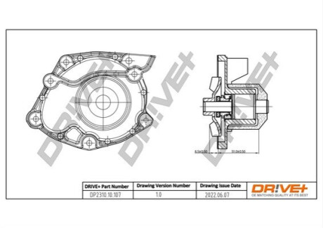 Помпа води Renault Megane II/Laguna II/Scenic II 1.9 dCi 01- Dr!ve+ DP231010107