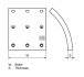 Гальмівні накладки, барабанного гальма DT 135001 (фото 2)