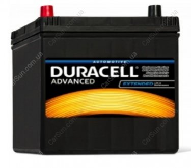 Акумуляторна батарея Advanced 60Ah 12V L+ EN510A (233x173x203) - (MZ690083 / MZ690082 / MZ690080) Duracell DA60L