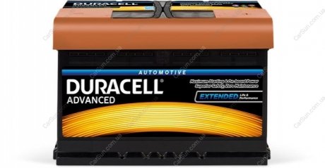Аккумуляторна батарея Advanced 74Ah 12V R+ EN680A (278х175х190) - (288006E11 / LP370APE070SH0 / KE24175E00NY) Duracell DA74 (фото 1)
