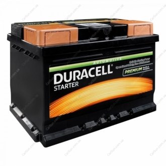 Акумуляторна батарея Starter 60Ah 12V R+ EN480A (241x175x175) Duracell DS60 (фото 1)