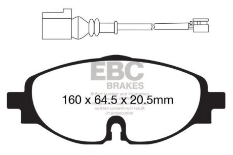 Автозапчасть EBC DP42150R