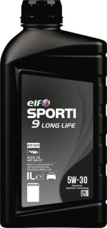 Моторное масло 1л SPORTI 9 LONG LIFE ELF 214257