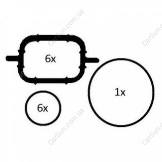 Комплект Прокладок Колектора Впускного Bmw 3 (E46)/3 (E90)/3 (E91)/3 (E92)/3 (E93)/5 (E39)/5 (E60)/5 (E61)/6 (E63)/6 (E64)/7 (E38)/7 (E65, E66, E67)/x3 (E83)/x5 (E53) 2.5D/3.0D 1998-2013 ELRING 228.690 (фото 1)