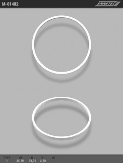 Кольцо тефлоновое O35,7x38,3 S2,3 тип 1 EMMETEC M-01482 (фото 1)