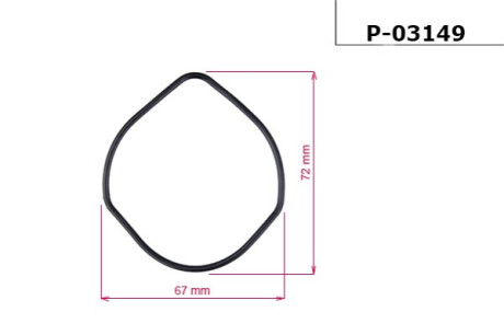 Прокладка насоса ГУР MAZDA 3 03-09,3 седан 04- EMMETEC P-03149