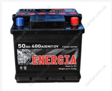 Автомобільний акумулятор 50 Ah 400 A(EN) 215x175x190 Energia 50 ENERGIAR
