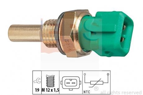 Датчик температури охолоджувальної рідини - (19203F / 13622242184) EPS 1.830.244