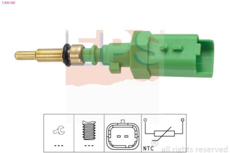 Датчик температуры охол. PSA Berlingo 1.6HDI 14-/Jumpy 1.6HDI 16-/2008 1.6HDI 14-/Opel Combo 1.6D 18- EPS 1.830.385