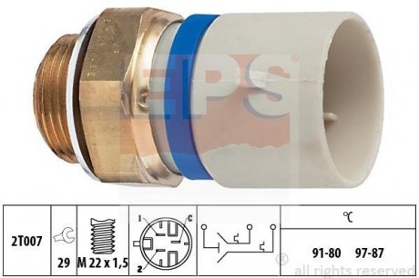 Термовыключатель вентилятора радиатора EPS 1 850 701