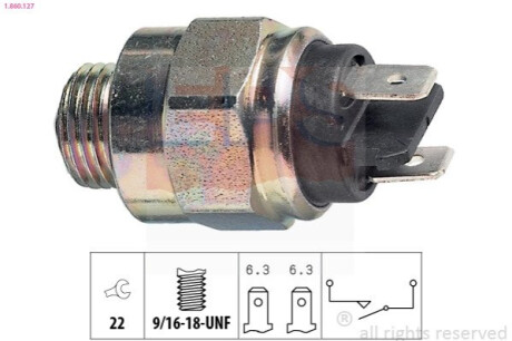 Выключатель, фара заднего хода EPS 1 860 127