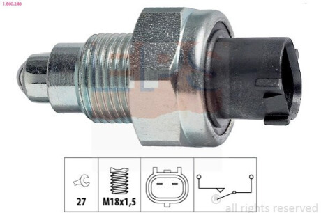 Датчик заднего хода - (8454520020 / 8454512010 / 28700PWL013) EPS 1.860.246