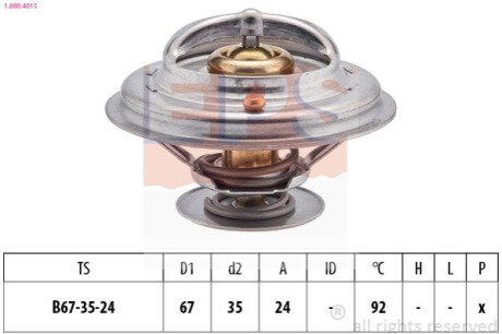 Термостат, охлаждающая жидкость EPS 1.880.401S