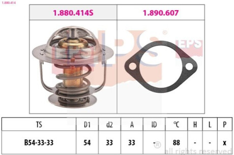 Термостат, охлаждающая жидкость EPS 1.880.414