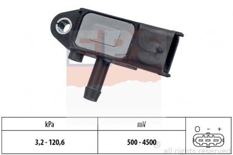Датчик давления выхлопных газов Opel Astra H 1.7CDTI 05- EPS 1.993.273 (фото 1)